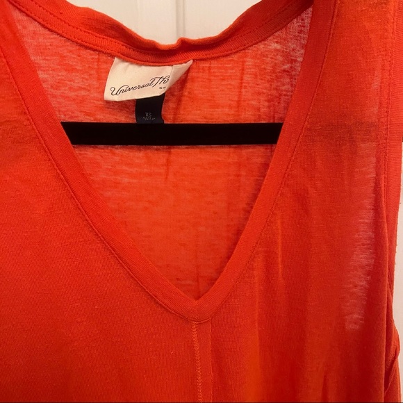 Universal Thread Tank with Tie in Tangerine color - Picture 3 of 3